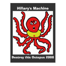 hillaryclintoncommie, la máquina de Hillary, Destr Tarjeta Postal