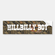 Hillbilly de la CAMISETA Pegatina De Parachoque