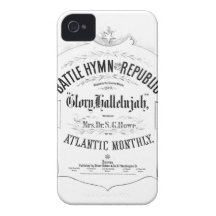Himno de la batalla de la portada de la música de  iPhone 4 Case-Mate funda