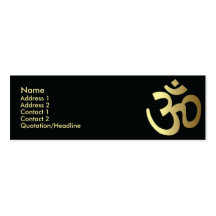 Hinduism - flaco plantilla de tarjeta de visita