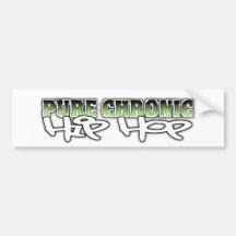 Hip Hop crónico puro Etiqueta De Parachoque