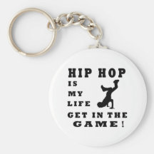 Hip Hop es mi vida Llavero Personalizado
