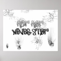 Hip Hop nunca PARA Posters