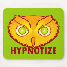 Hipnotice el búho Mousepad Alfombrilla De Ratones