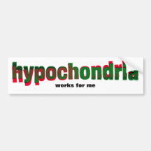 Hipocondría Etiqueta De Parachoque