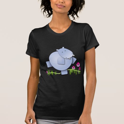 Hipopótamo lindo del baile camiseta