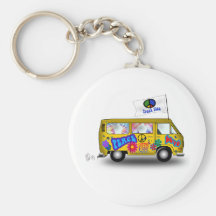 Hippie mágico Van Llaveros Personalizados