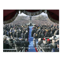 HISTORIA: Inauguration Speech de presidente Obama Tarjetas Postales
