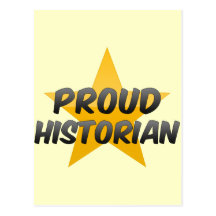 Historiador orgulloso postal
