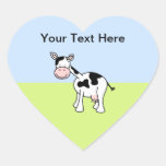 Historieta blanco y negro de la vaca colcomanias corazon