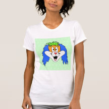 Historieta brillante y colorida de la diversión de camiseta