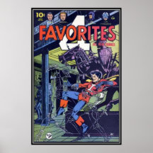 Historietas del vintage - poster