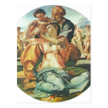 Hl de Miguel Ángel Buonarroti. Familie, Tondo 1504 Tarjeta Postal