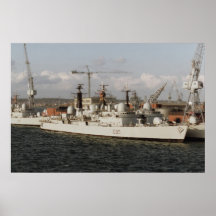 HMS Exeter" en el astillero naval de Portsmouth, I Impresiones