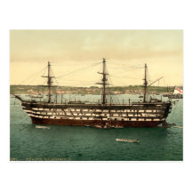HMS inexpugnable, Plymouth, Devon, Inglaterra Tarjetas Postales