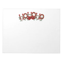 Ho Ho Ho acebo Bloc De Papel