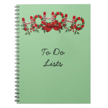 Ho Ho Ho acebo Libros De Apuntes Con Espiral