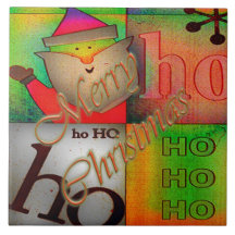 Ho ho ho navidad azulejos ceramicos