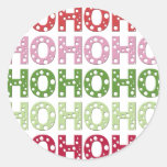 Ho Ho Ho Pegatina Redonda