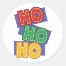 ¡HO HO HO! PEGATINAS REDONDAS