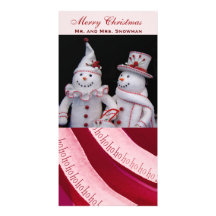 ho ho ho tarjeta personalizada de la foto