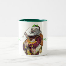 Ho, ho, ho taza con santa en el estilo de Thomas N