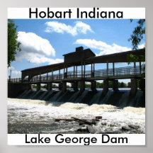 Hobart presa de George de Indiana, lago Poster