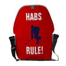 HOCKEY BLANCO Y AZUL ROJO BOLSA DE MENSAJERÍA
