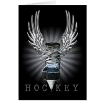 Hockey con alas tarjetón