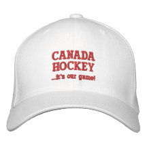 ¡HOCKEY de CANADÁ… es nuestro juego! Gorro Bordado