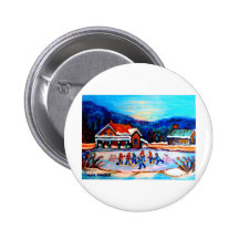 Hockey de la charca con las casas 9X12 Pin