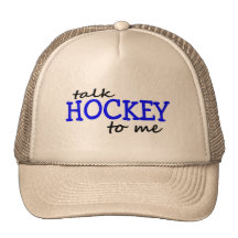 Hockey de la charla a mí gorro de camionero