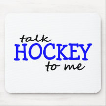 Hockey de la charla a mí tapetes de ratones