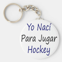 Hockey de Yo Naci Para Jugar Llavero Personalizado
