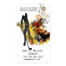 Hockey del Grunge Tarjeta De Visita
