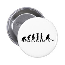 Hockey hierba de la evolución pin