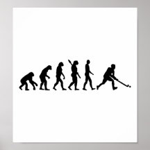 Hockey hierba de la evolución poster