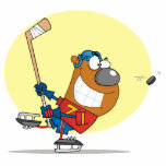 Hockey-Oso-Jugador Escultura Fotografica
