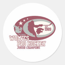 Hockey profesional pegatinas redondas