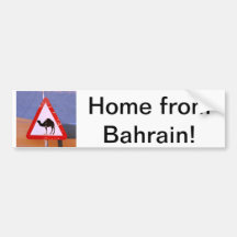 Hogar de Bahrein Pegatina De Parachoque