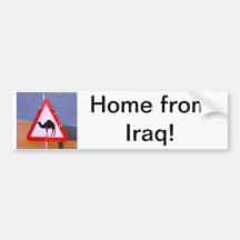 Hogar de Iraq Etiqueta De Parachoque