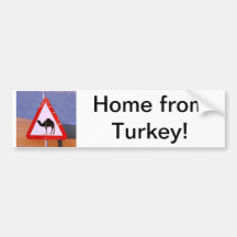 Hogar de Turquía Pegatina De Parachoque