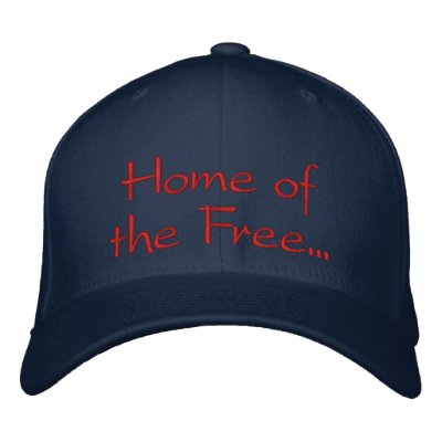 Hogar del libre debido al gorra valiente gorra bordada Hogar del libre debido al gorra valiente gorra bordada
