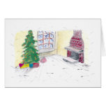 Hogar del navidad tarjeta