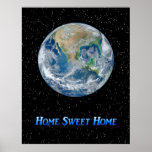 Hogar dulce casero de la tierra - poster de Resize