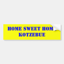 HOGAR DULCE CASERO KOTZEBUE PEGATINA DE PARACHOQUE