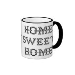 Hogar dulce casero tazas de café