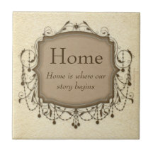 Hogar, placa sentimental de la teja de la lámpara 
