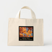 Hoja CURATIVA del regalo del bolso de la lona del  Bolsa De Mano