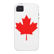 Hoja de arce canadiense iPhone 4 fundas